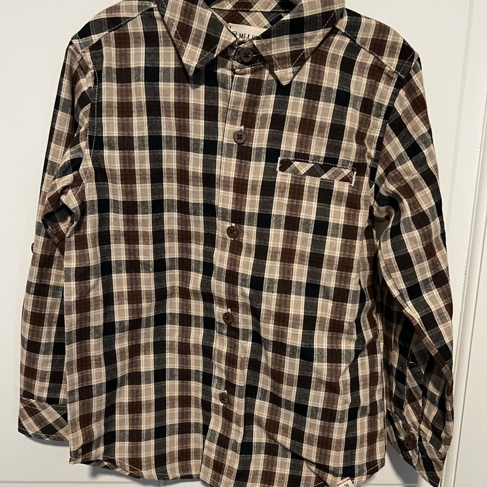 Me & Henry Boys Plaid Shirt